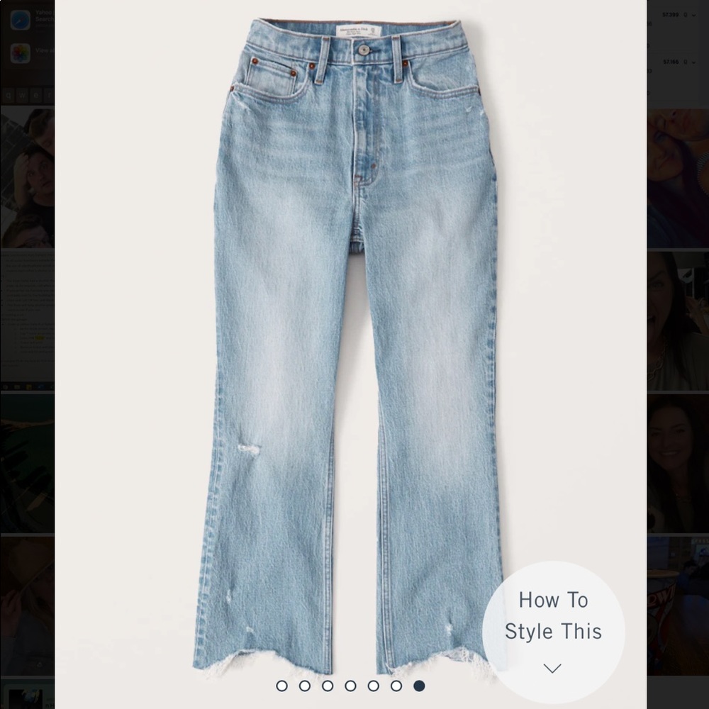 ABERCROMBIE Ultra High Rise Kick Flare Jeans